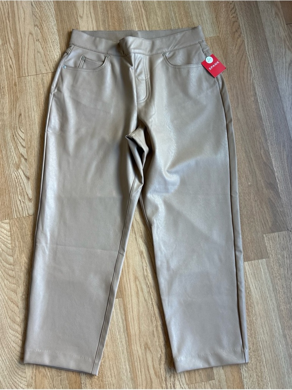 NWT Spanx vegan leather pants - size large petite